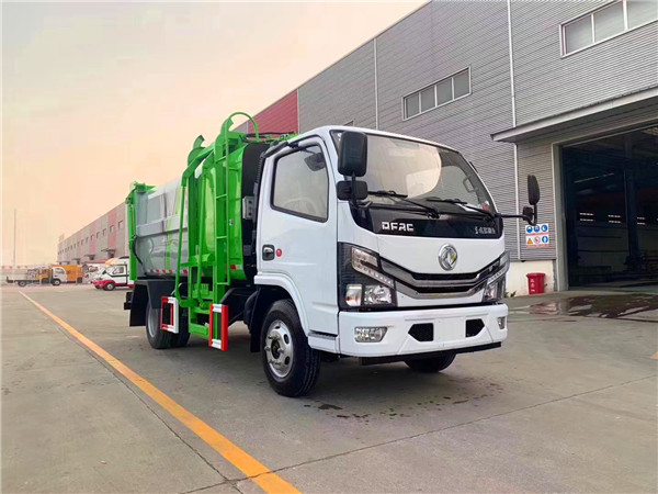 东风多利卡7.8方挂桶垃圾车